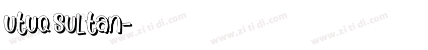 utuq sultan字体转换
